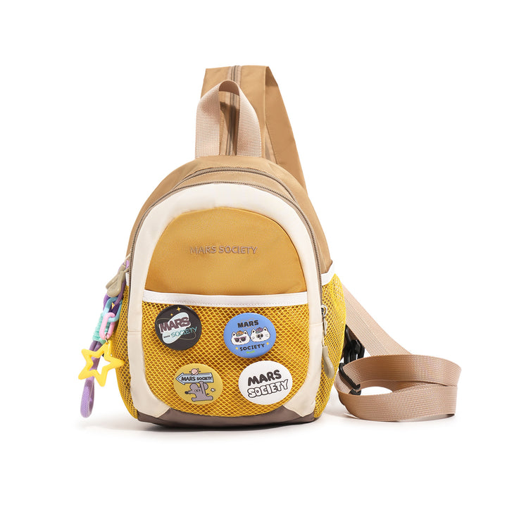 Trendy Lightweight Backpack with Fun Patches Kalsten