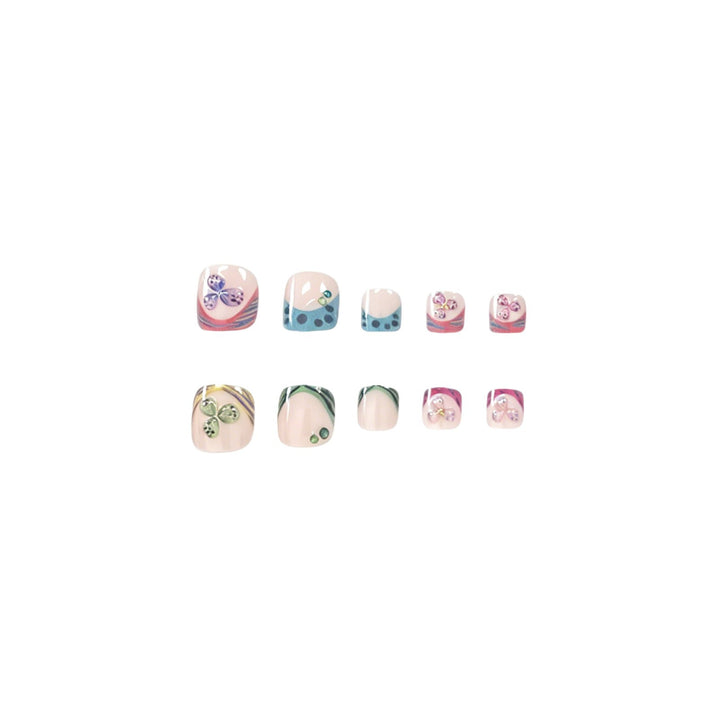 Floral-Inspired Acrylic Nail Art Enhancements Kalsten
