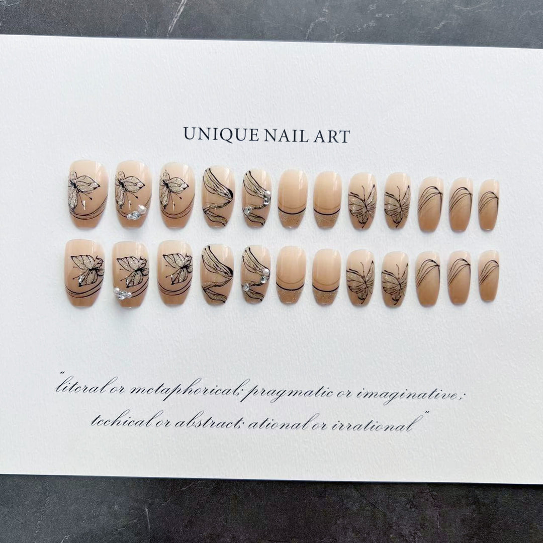 Artistic Butterfly Nail Art Set