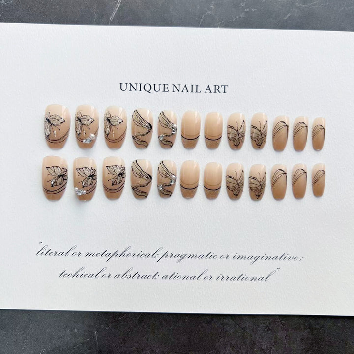 Artistic Butterfly Nail Art Set