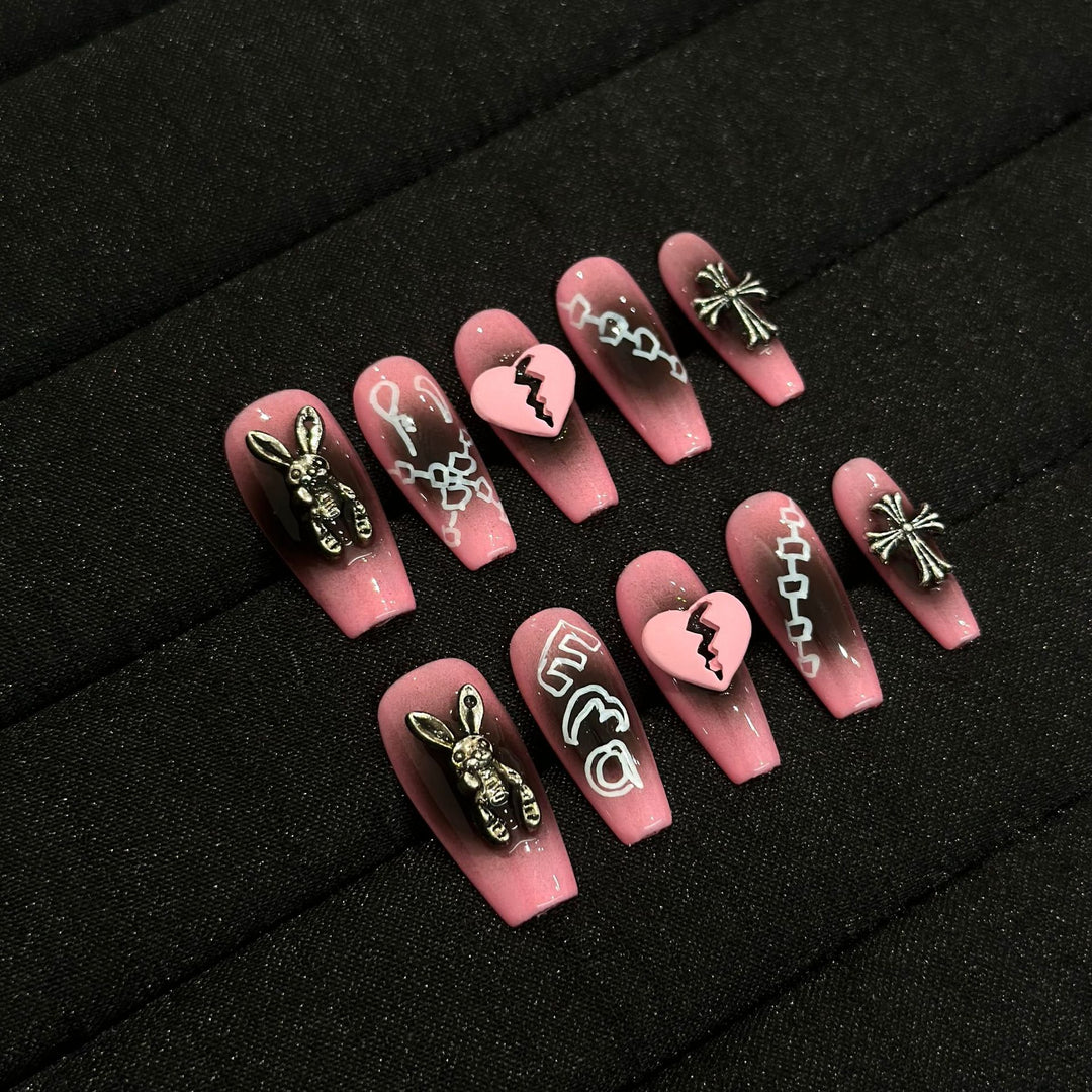 Themed Decorative Press-On Nail Art Set
