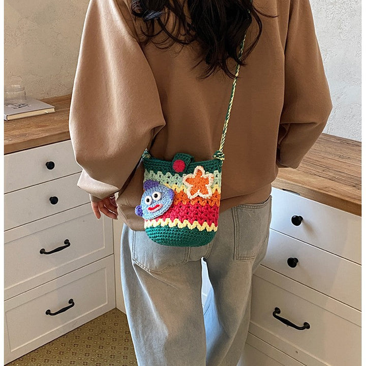 Fun Crochet Fish-Shaped Mini Bucket Bag
