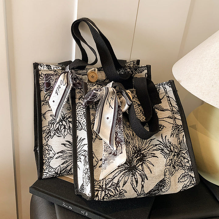 Artistic Patterned Tote Bag