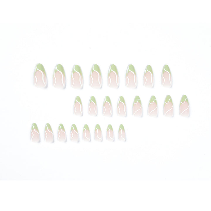 Elegant Artificial Nails with Floral and Modern Design Kalsten