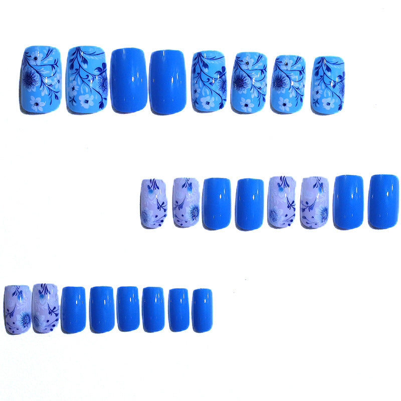 Floral Design Press-On Nails Kalsten