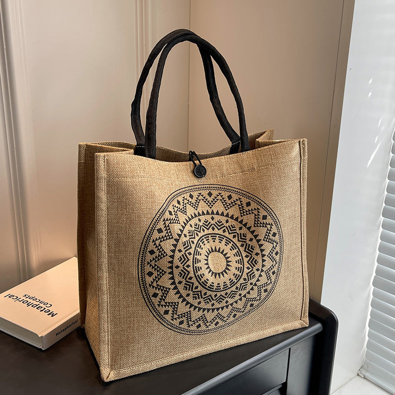 Elegantly Designed Linen Tote Bag