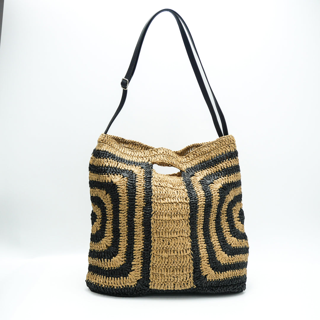 Handcrafted tote bag with geometric design Kalsten
