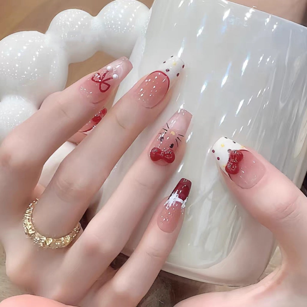 Artistic Character Themed Press-On Nails