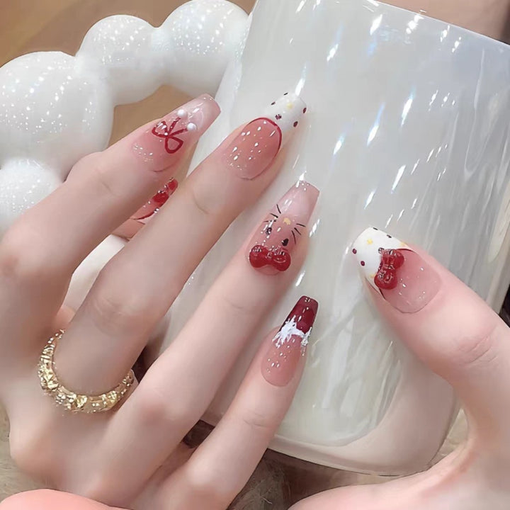 Artistic Character Themed Press-On Nails