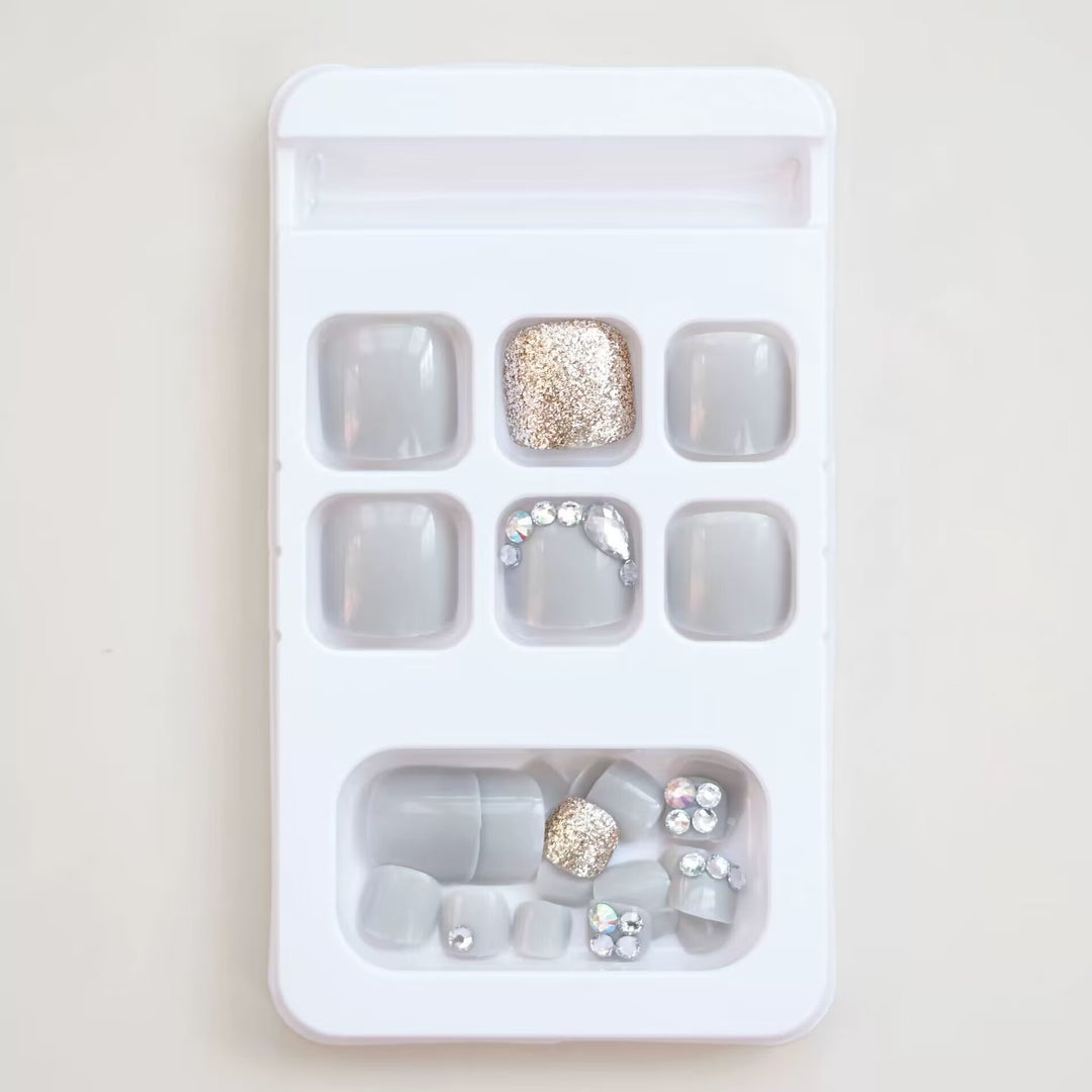 Premium Glittering Toe Nail Art Kalsten