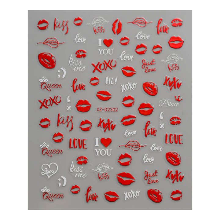 Cute Love-Themed Nail Art Charms