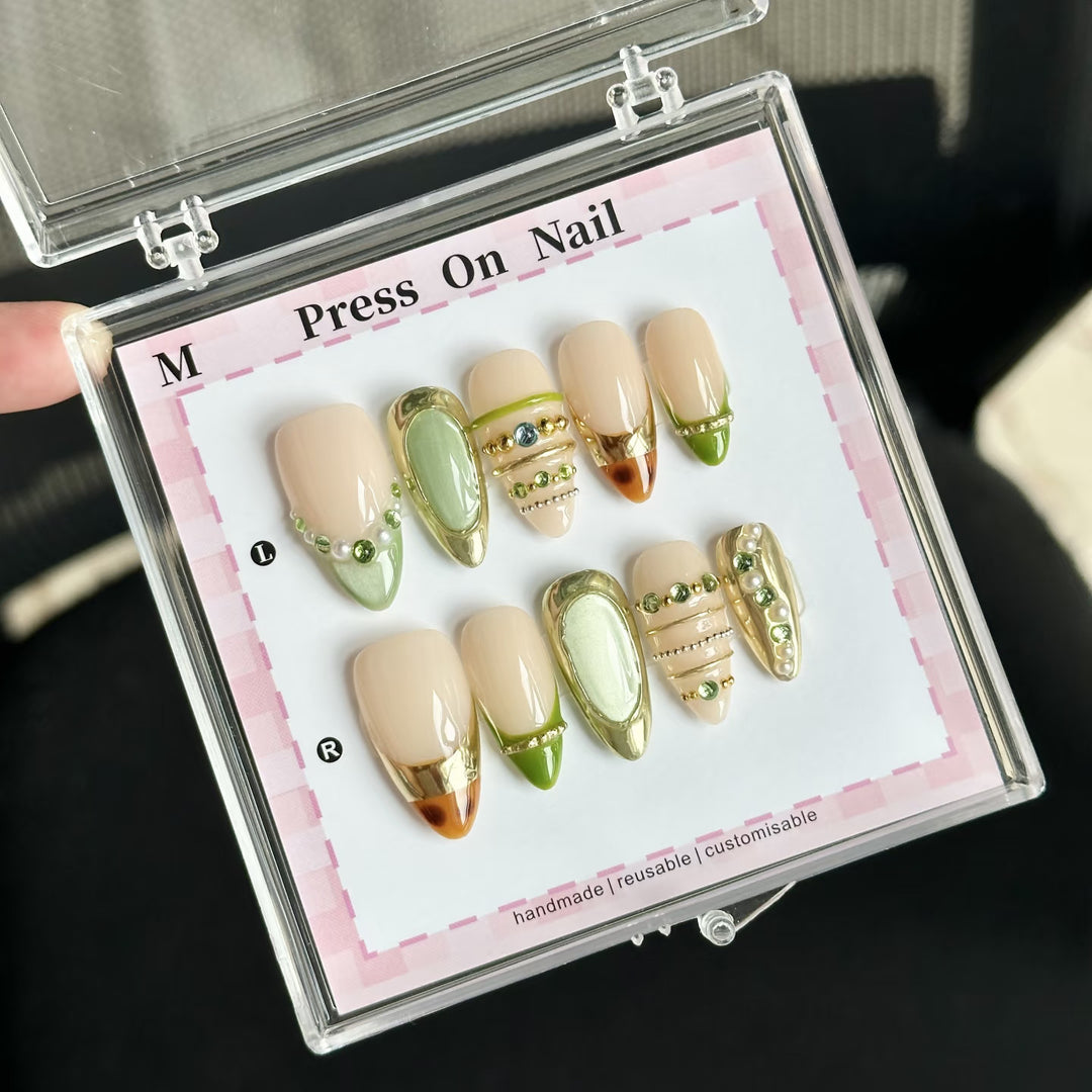 Artistic Reusable Press-On Nail Set