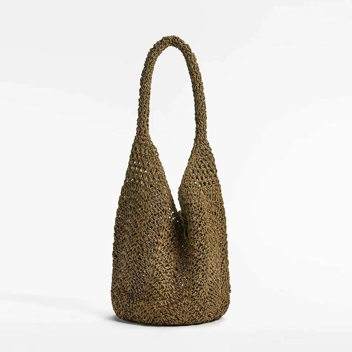 Hand-crocheted tote with deep slit Kalsten