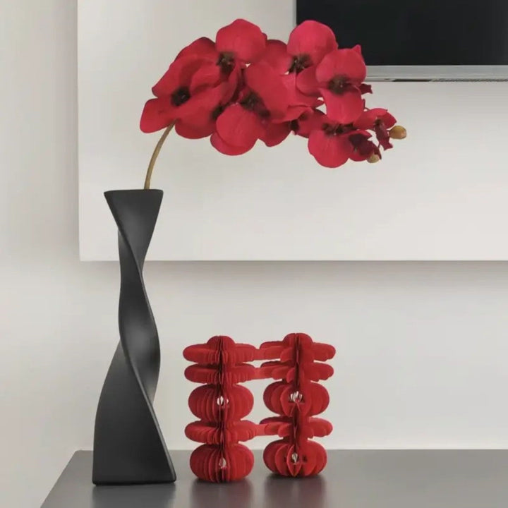 Elegant Faux Orchid Floral Arrangement