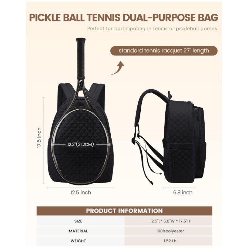 Quilted Tennis Backpack Kalsten