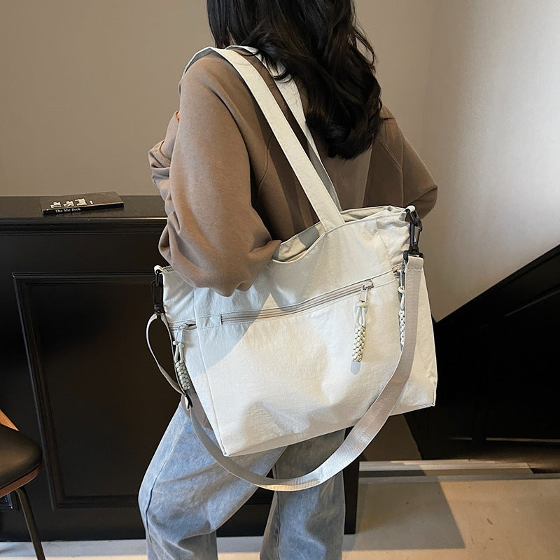 Multi-Pocket Travel Shoulder Tote