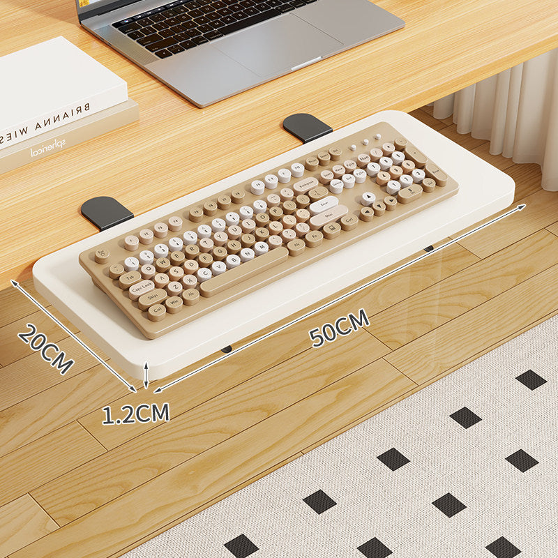 Clamp-On Foldable Bamboo Side Tray Table for Desk and Sofa