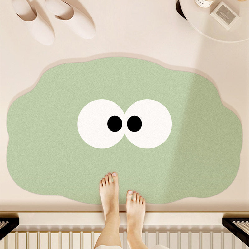 Playful Cartoon Blob Bath Mat
