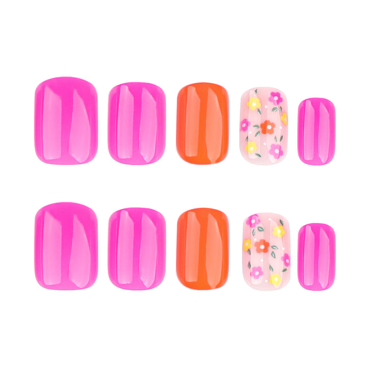 Artful Nail Art with Lively Floral Accents Kalsten