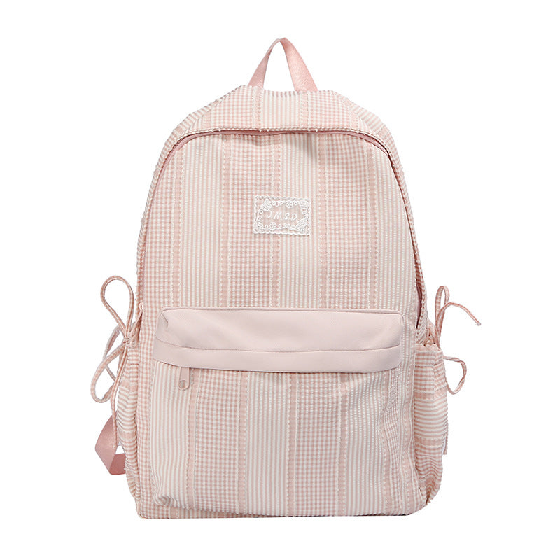 Cute Checked Design Backpack Kalsten