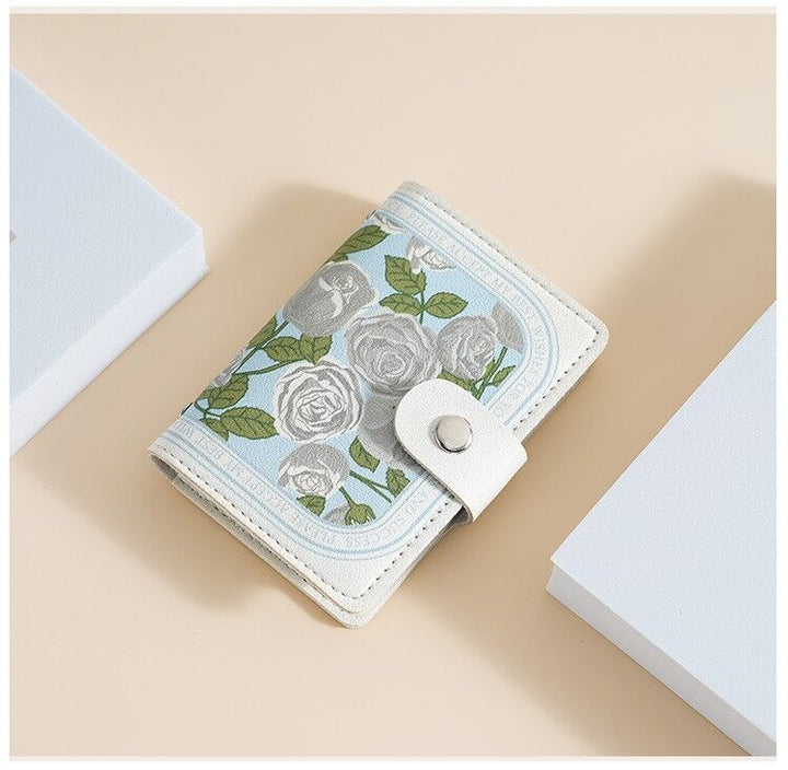 Floral Design Compact Wallet Kalsten