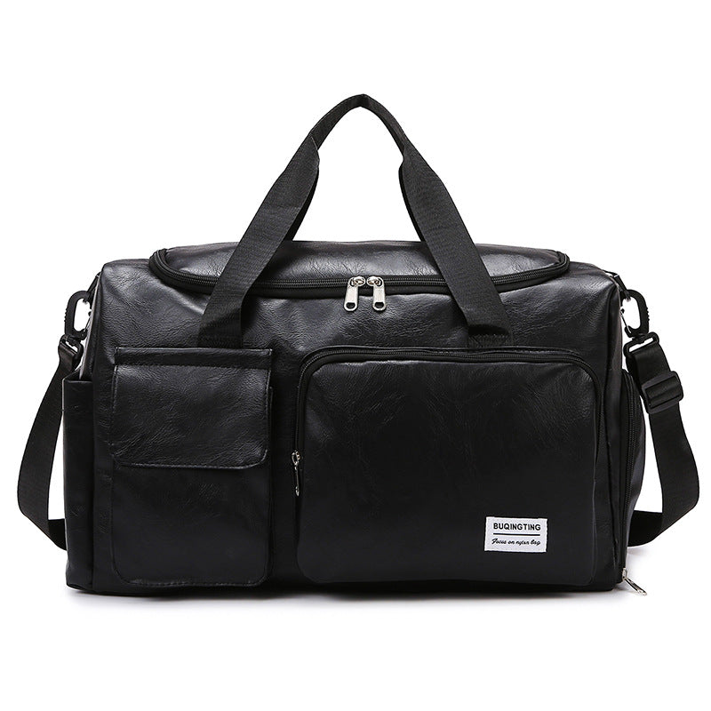 Durable Vintage Leather Travel Duffel Bag Kalsten