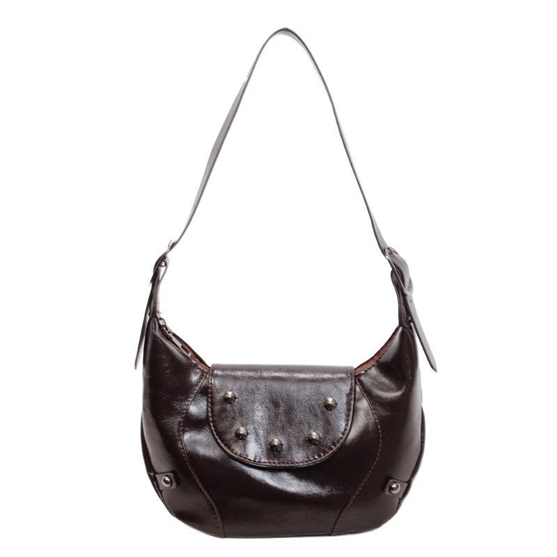 Stylish Leather Hobo Bag Kalsten