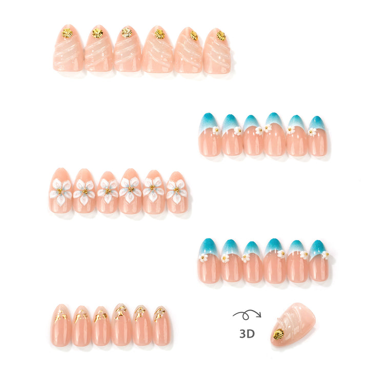 Floral Design Press-On Nails