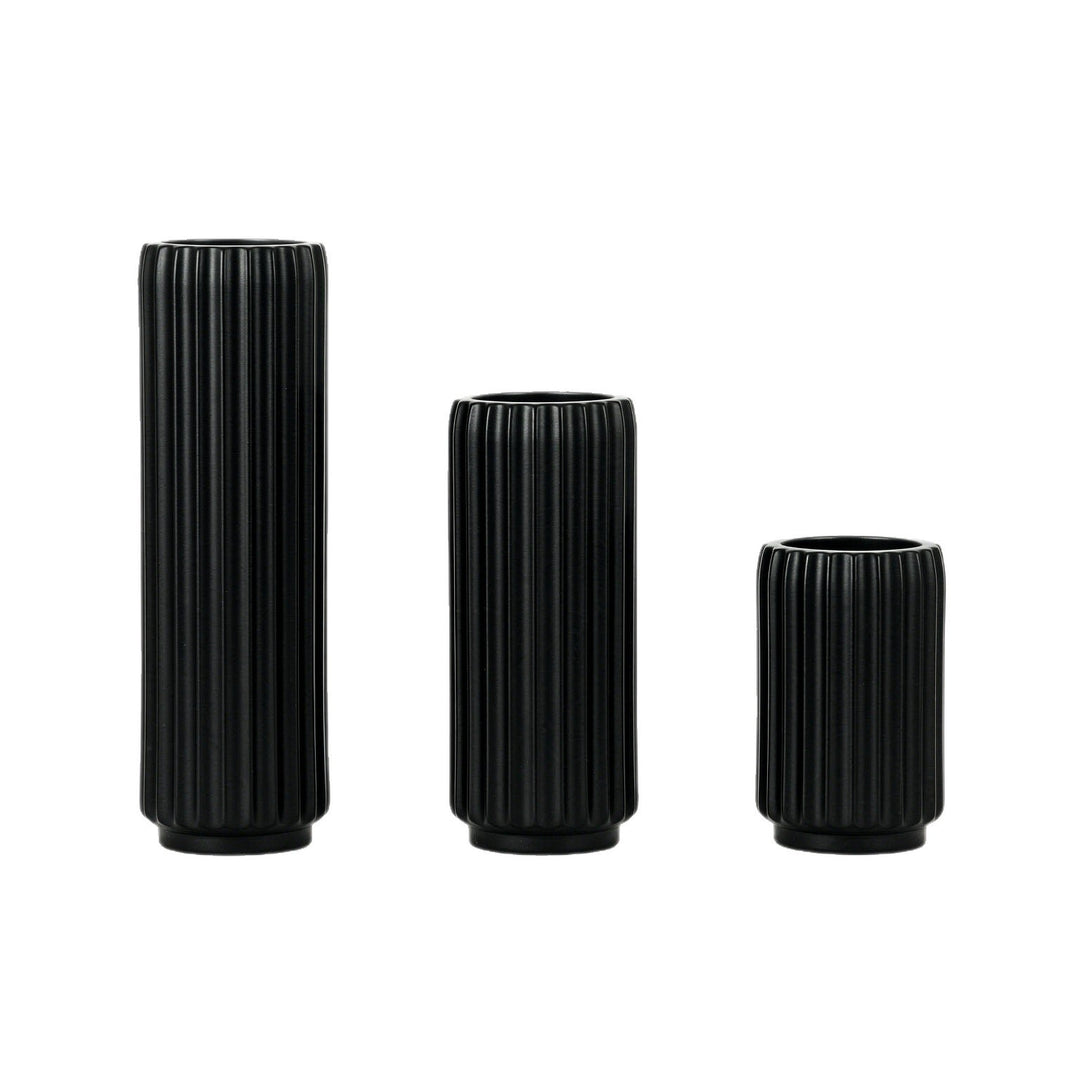 Elegant Fluted Decorative Floor Vase Kalsten