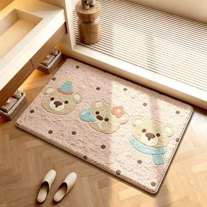 Playful Cartoon-Themed Bathroom Mat Kalsten