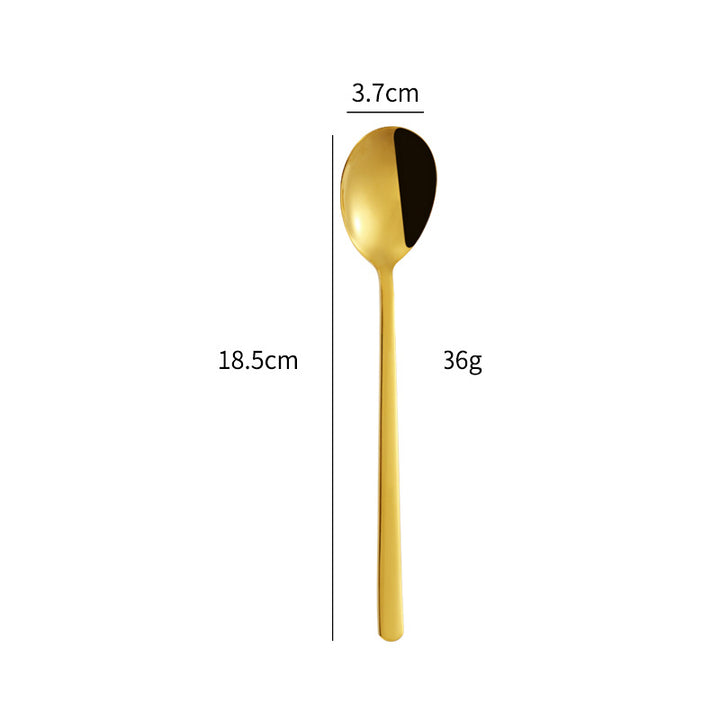 Elegant dessert spoon with luxurious golden surface Kalsten