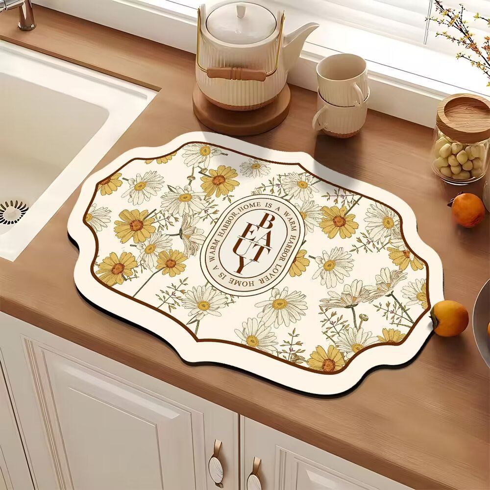 Elegant Decorative Kitchen Mat Kalsten