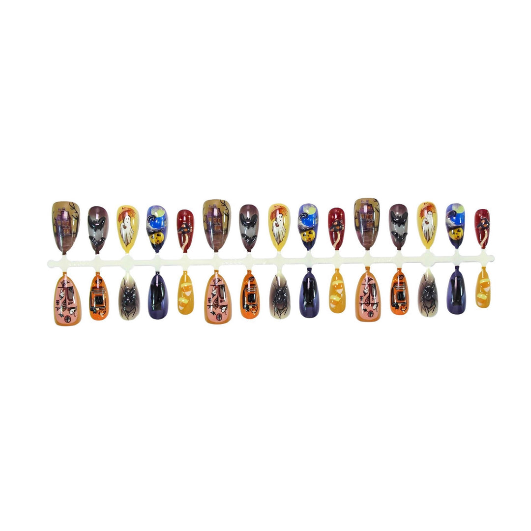 Themed Halloween Press-On Nail Art Set 1790636675