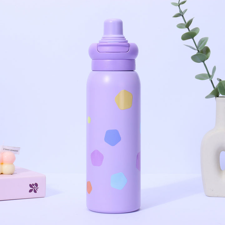 Women's thermo water bottle with non-slip grip and unique design Kalsten