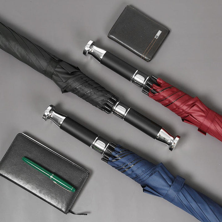 Women’s Folding Umbrella with Double-Layer Weather Protection and Ergonomic Handle Kalsten