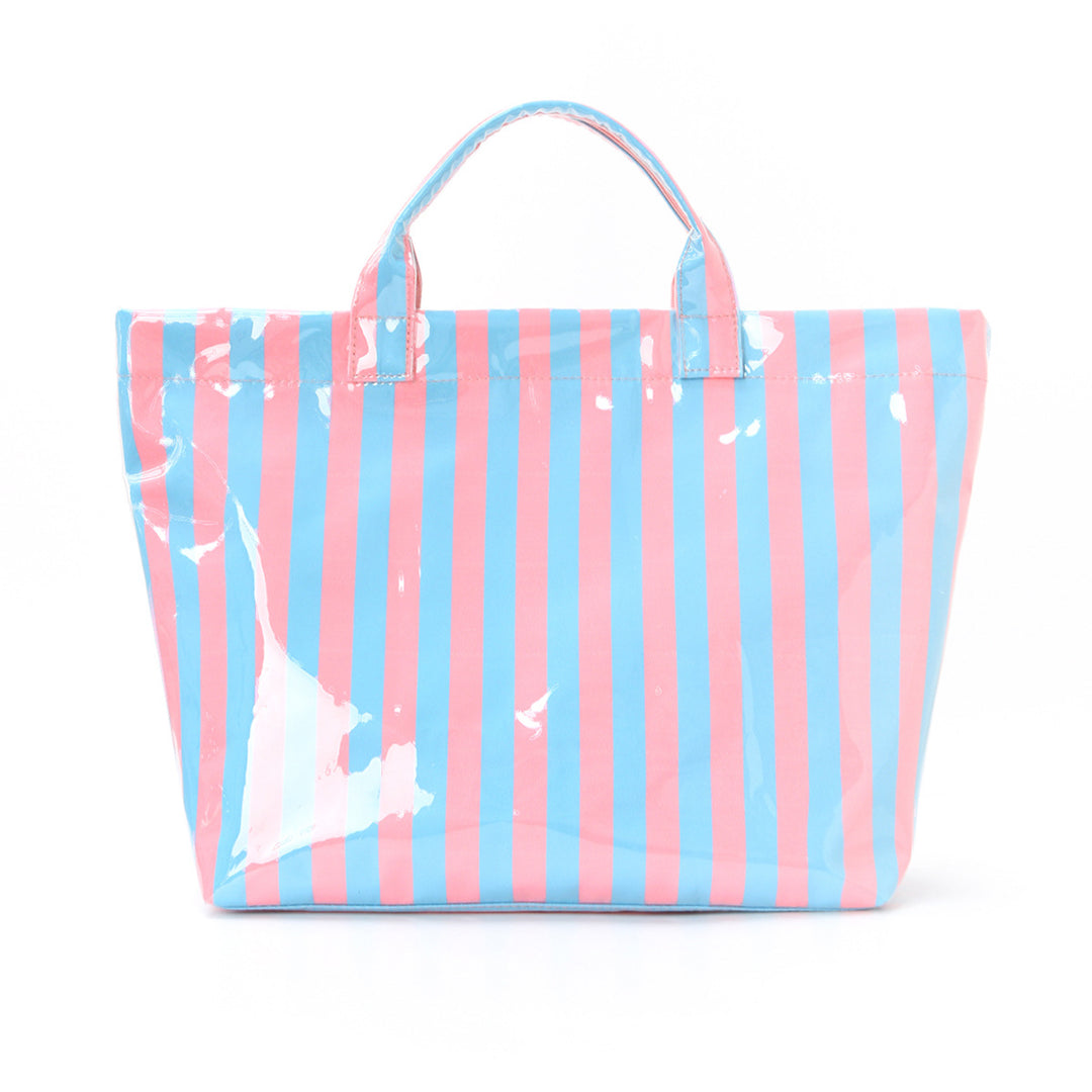 Beach bag with colorful check pattern and water-repellent coating Kalsten