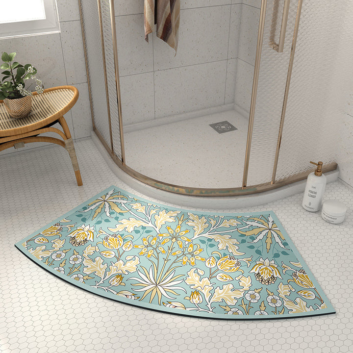 Artistic Floral Shower Mat