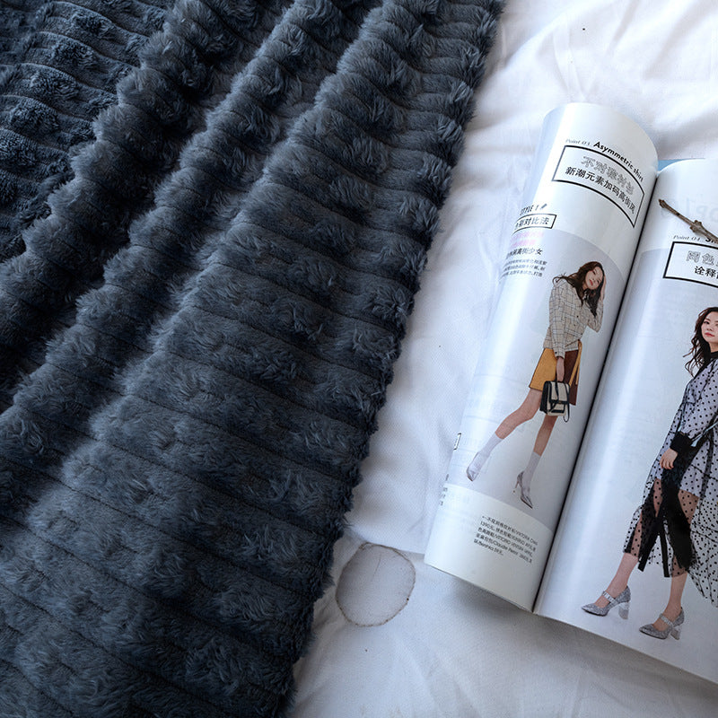 Women's extra warm and luxurious cuddly blanket with textured design Kalsten