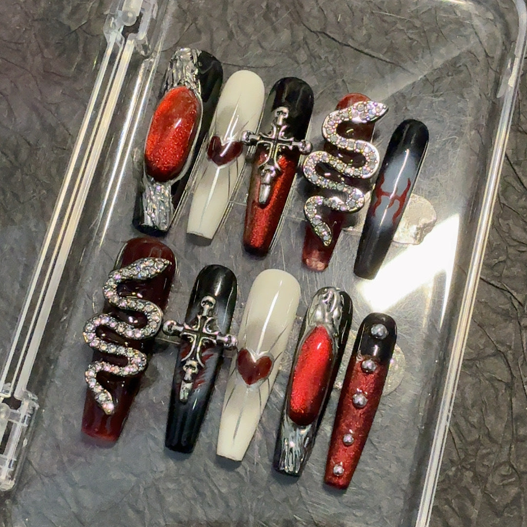 Decorative Gothic Art Press-On Nail Set