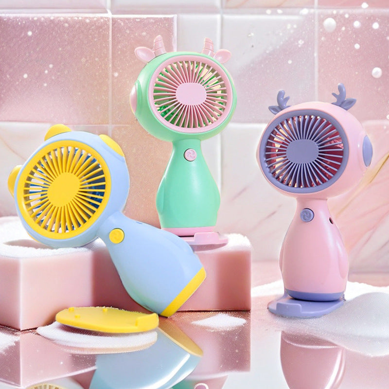 Women Portable Mini-Fan in Cute Animal Design Kalsten