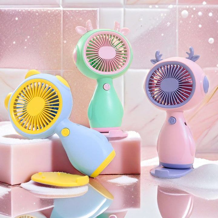 Women Portable Mini-Fan in Cute Animal Design Kalsten