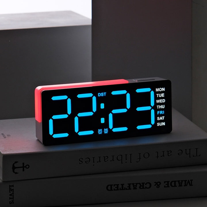 Digital LED Alarm Clock with Integrated Temperature and Day of Week Display Kalsten