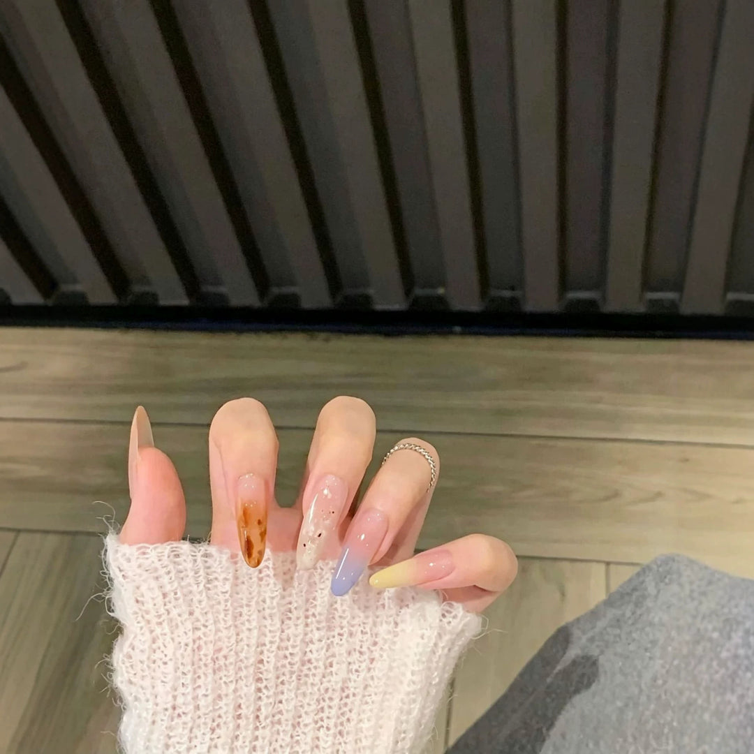 Trendy Artistic Stiletto Nail Enhancements