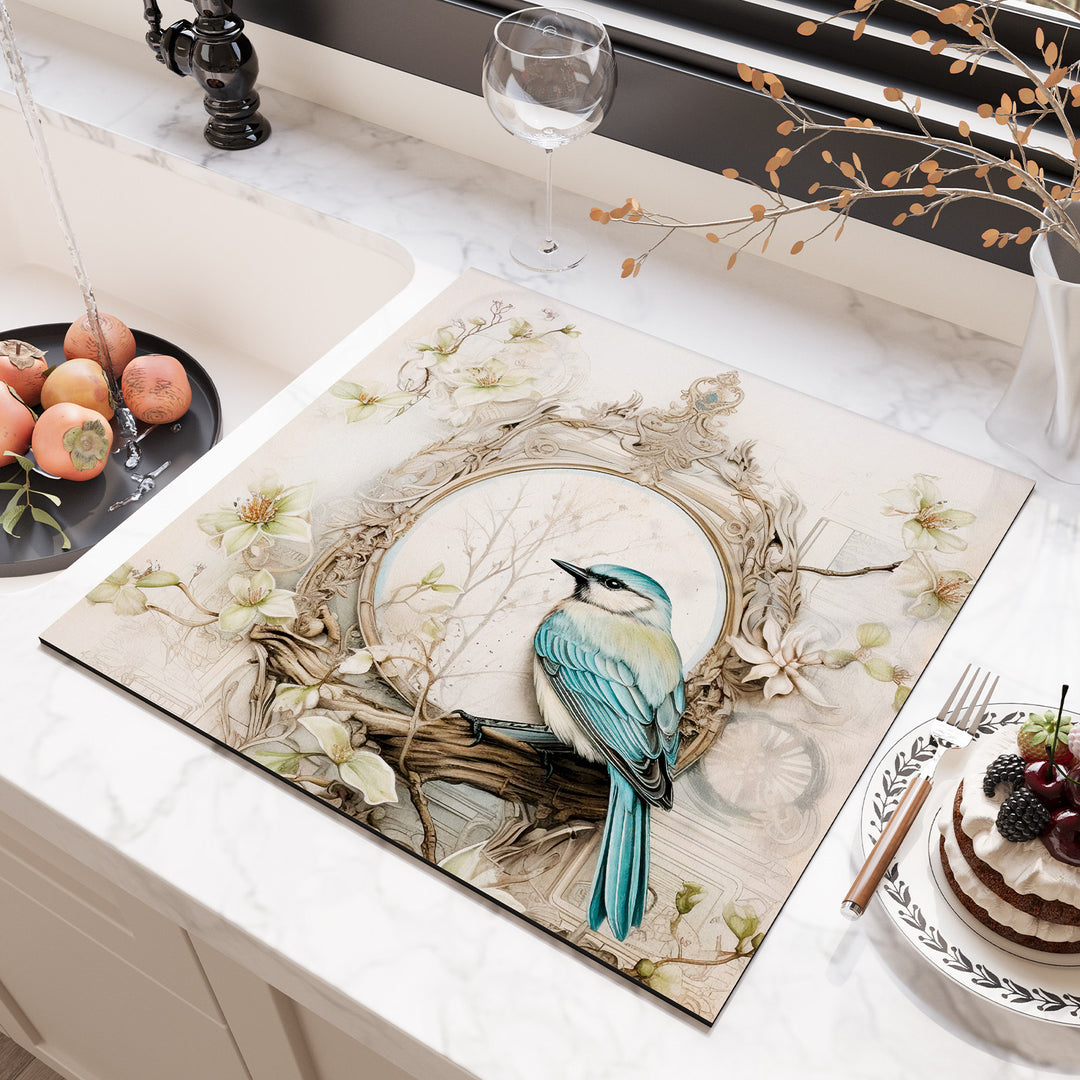 Floral Design Kitchen Surface Protector Kalsten