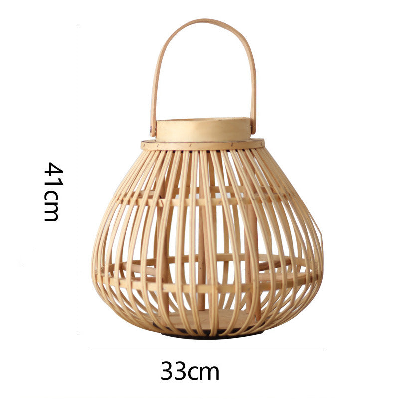 Natural Rattan Lantern Kalsten