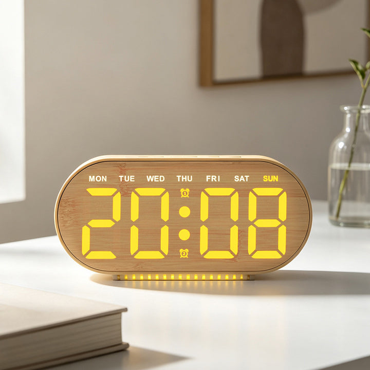 Digital Light Alarm Clock with Temperature Display Kalsten