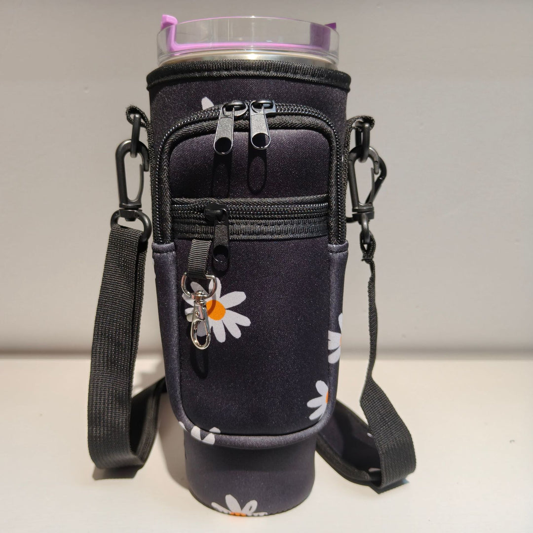 Ladies trendy and sparkling drinking bottle with shoulder bag Kalsten