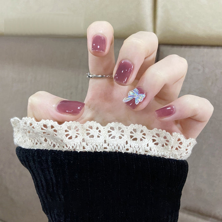 Decorative Floral Press-On Nail Art Set Kalsten
