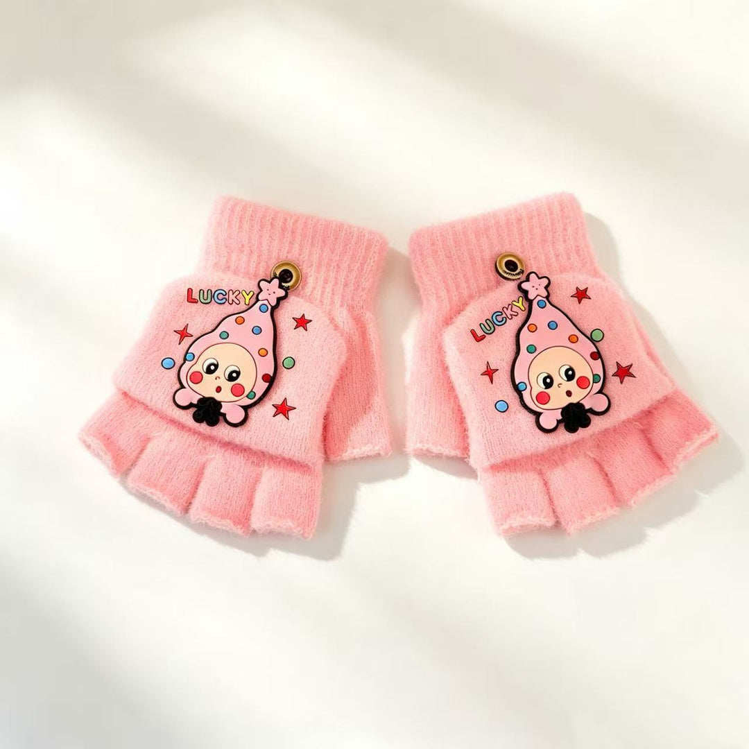 Cute Cartoon-Themed Fingerless Gloves Kalsten