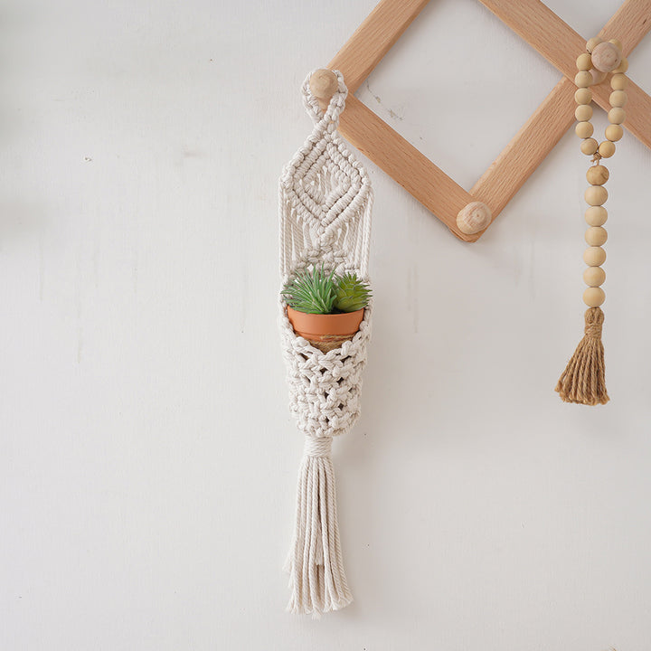 Macramé Plant Holder with Decorative Hanging Design Kalsten